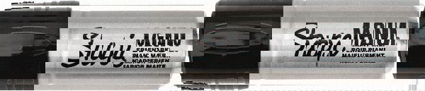 Permanent Marker: Black, AP Non-Toxic, Chisel Point